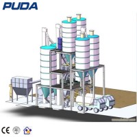 Full automatic dry mortar production line and cement bag packing machine