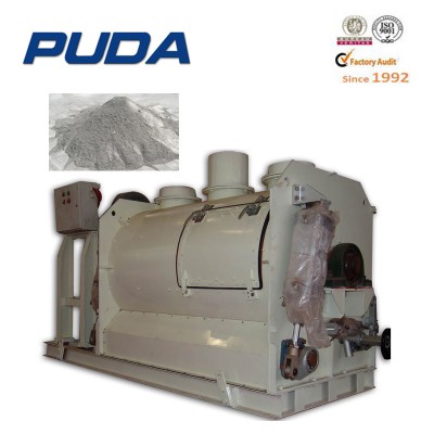 Horizontal dry mortar cement lime gypsum mixer